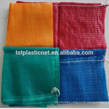 PP leno mesh bags for vegetables package, circular net bags